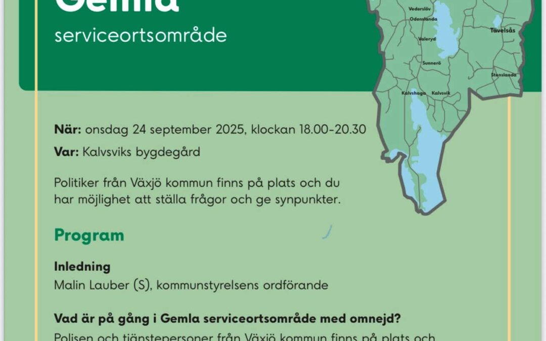 Kommunmöte i Kalvsviks Bygdegård
