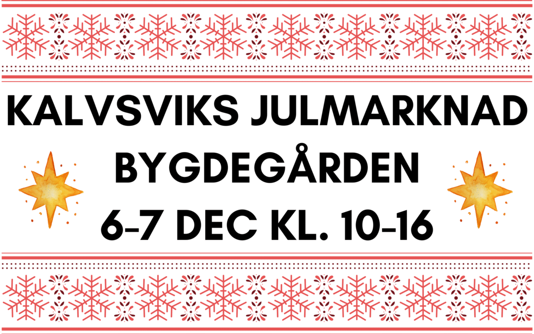 Kalvsviks Julmarknad 2025