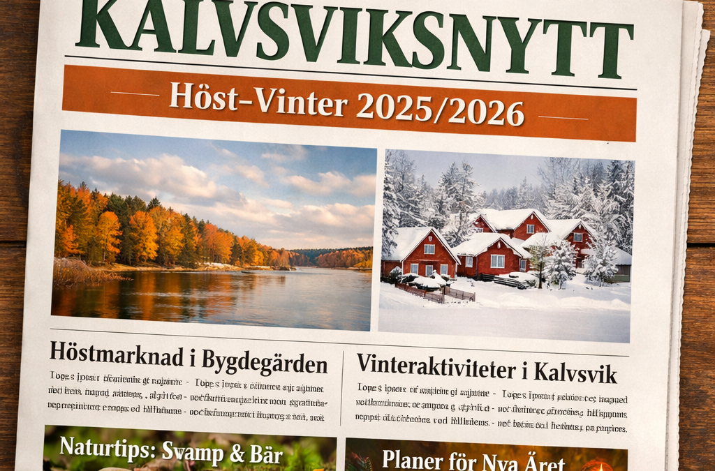 Kalvsviksnytt höst-vinter 2025/2026